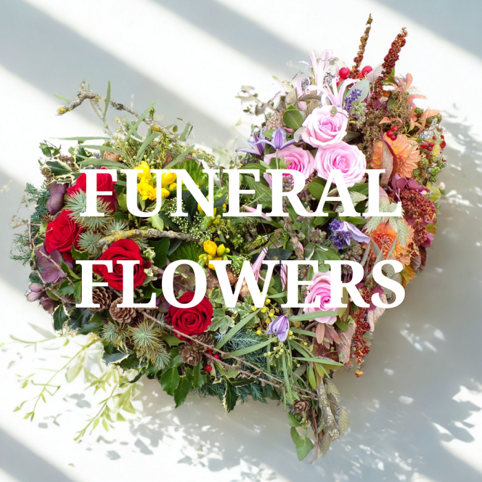 heart-shaped funeral flowers telford florist